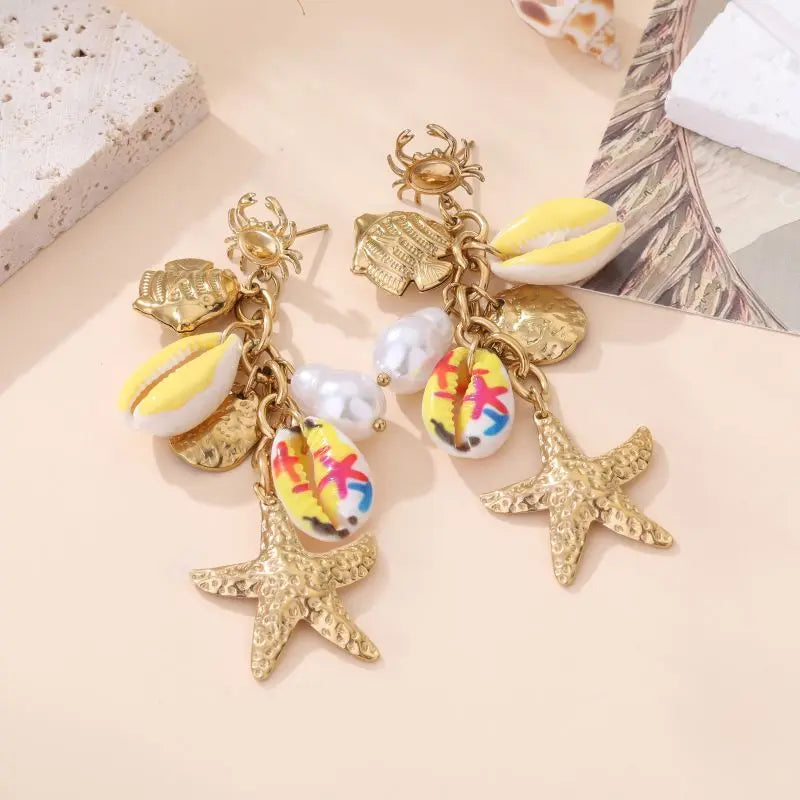 Boucles d'oreilles KANYA jaune