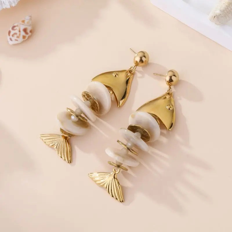 Boucles d'oreilles LEONIE BEIGE