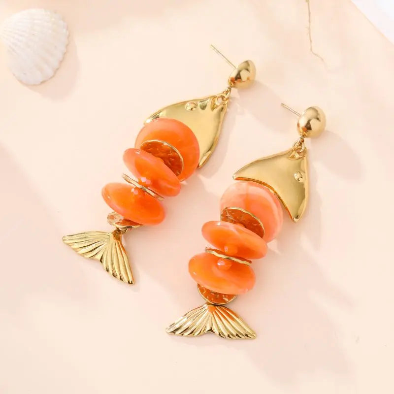 Boucles d'oreilles LEONIE ORANGE