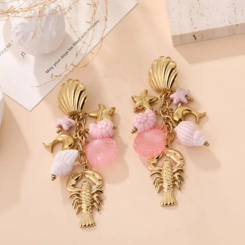 Boucles d'oreilles CECILE ROSE
