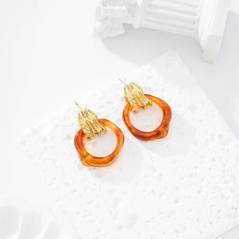 Boucles d'oreilles SHONA AMBRE