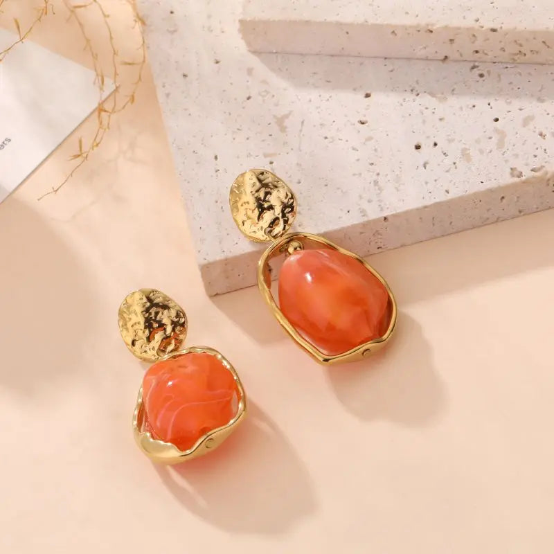 Boucles d'oreilles DAYANA orange