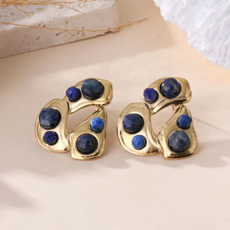 Boucles d'oreilles ALINE Bleu