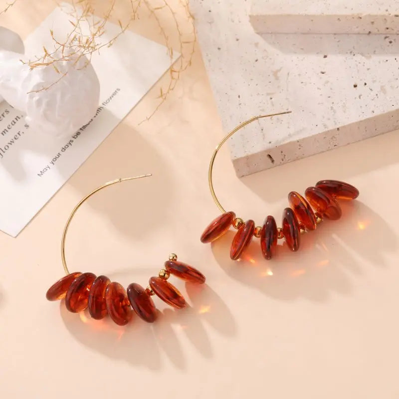 Boucles d'oreilles KELINA AMBRE