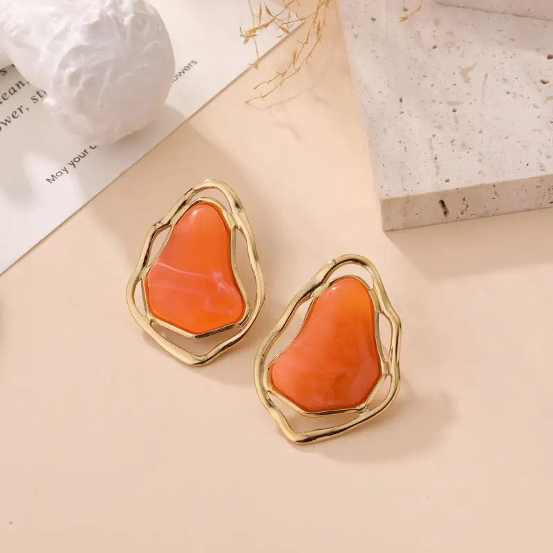 Boucles d'oreilles MIMI ORANGE