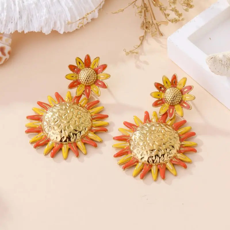 Boucles d'oreilles ARIA ORANGE