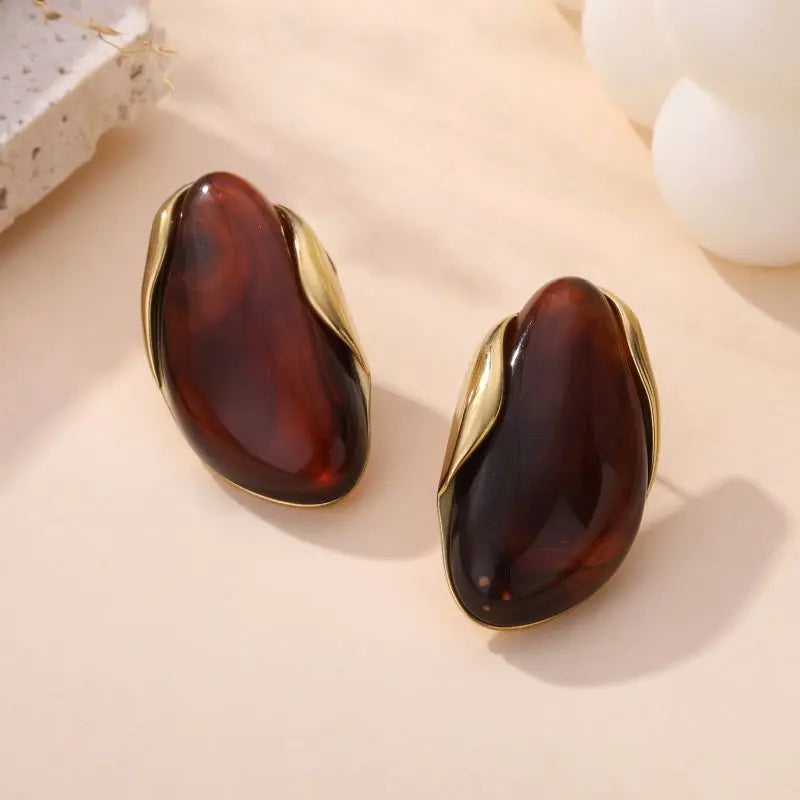 Boucles d'oreilles SAMIA AMBRE