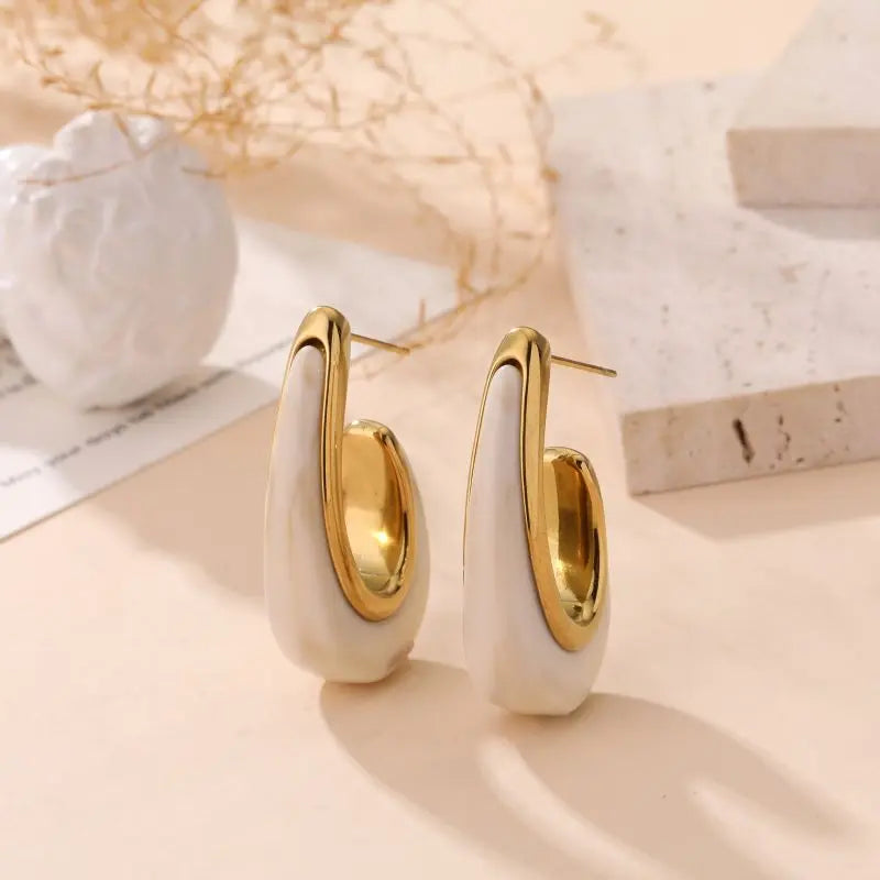 Boucles d'oreilles MANAL BEIGE