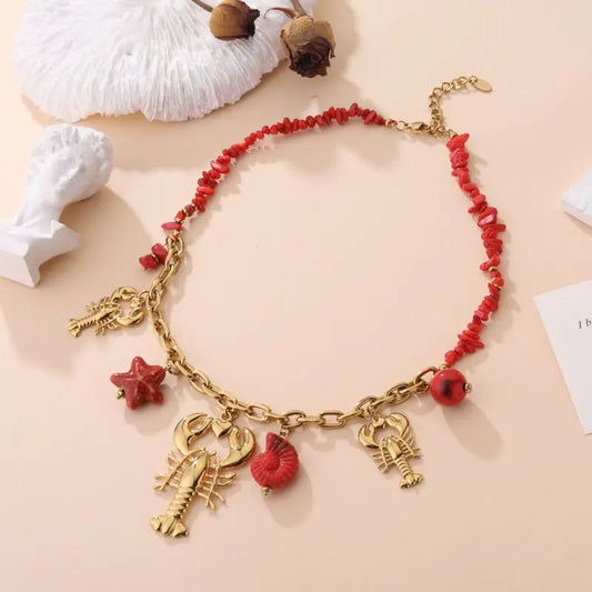 Collier AVA ROUGE