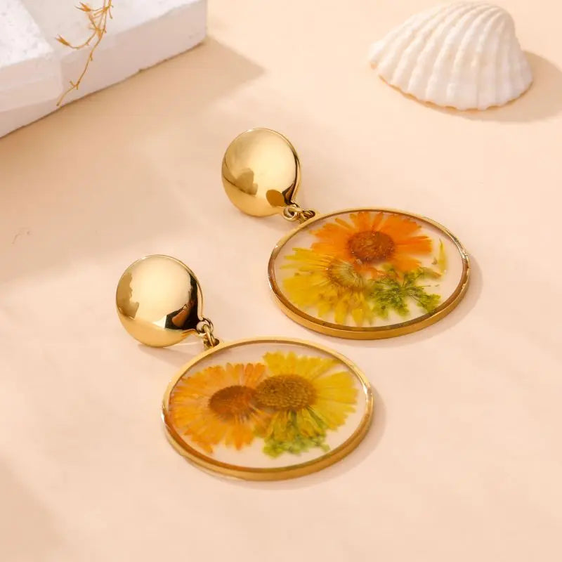 Boucles d'oreilles AMBER
