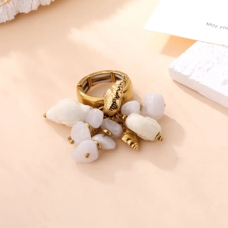 BAGUE JASMINE BLANCHE