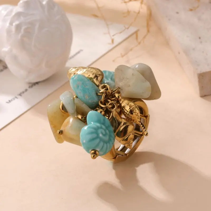 BAGUE JASMINE BLEU