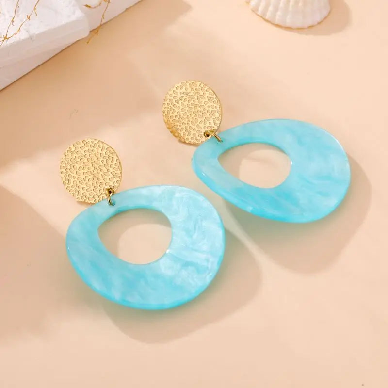 Boucles d'oreilles BETTY TURQUOISE