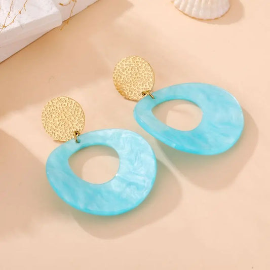Boucles d'oreilles BETTY TURQUOISE