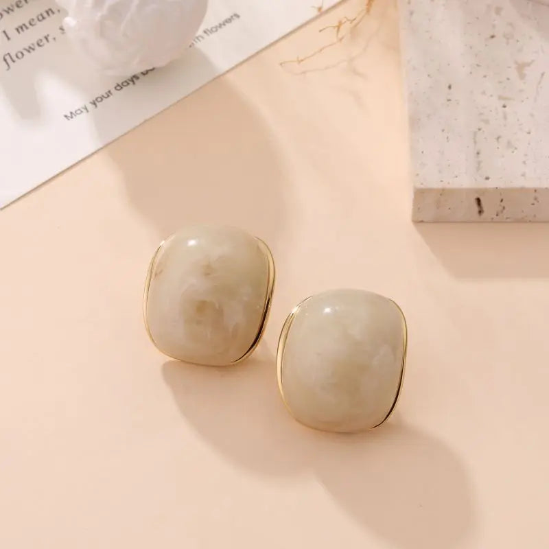 Boucles d'oreilles OPHELIE BEIGE