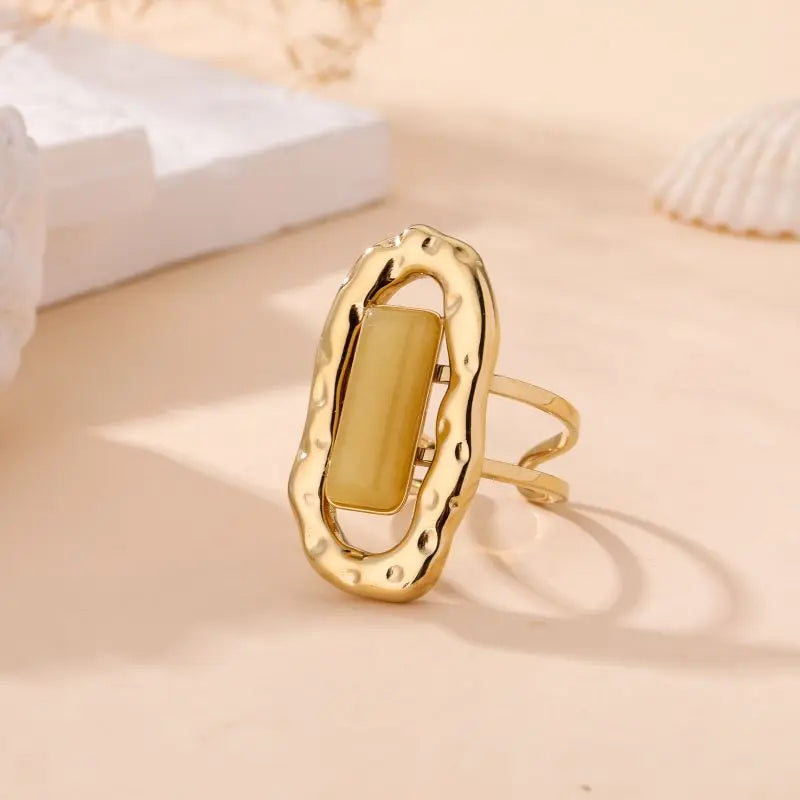 BAGUE ADRIANA JAUNE