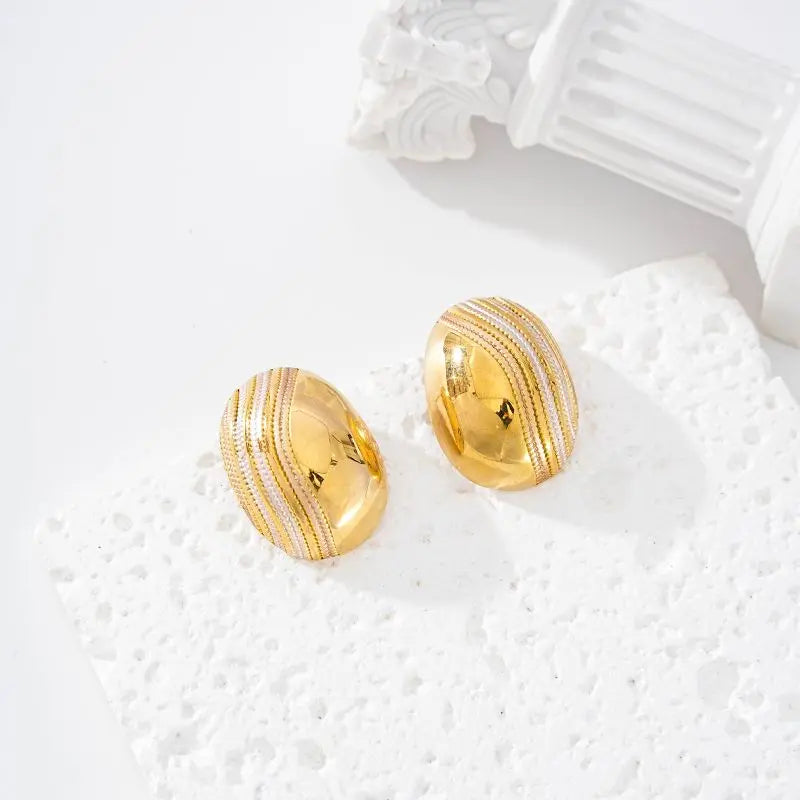 Boucles d'oreilles DARIA BEIGE