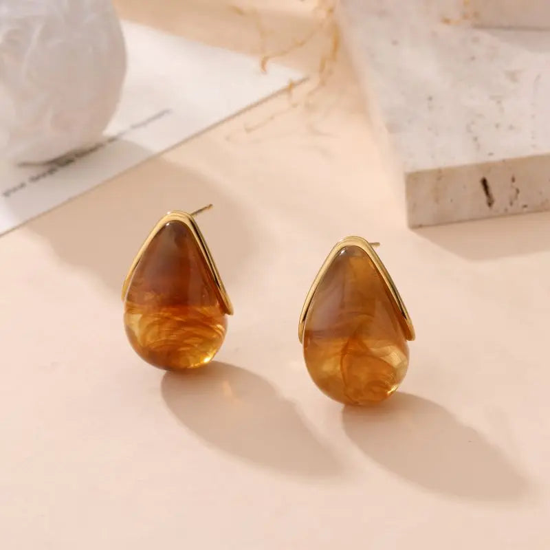 Boucles d'oreilles BARBARA AMBRE