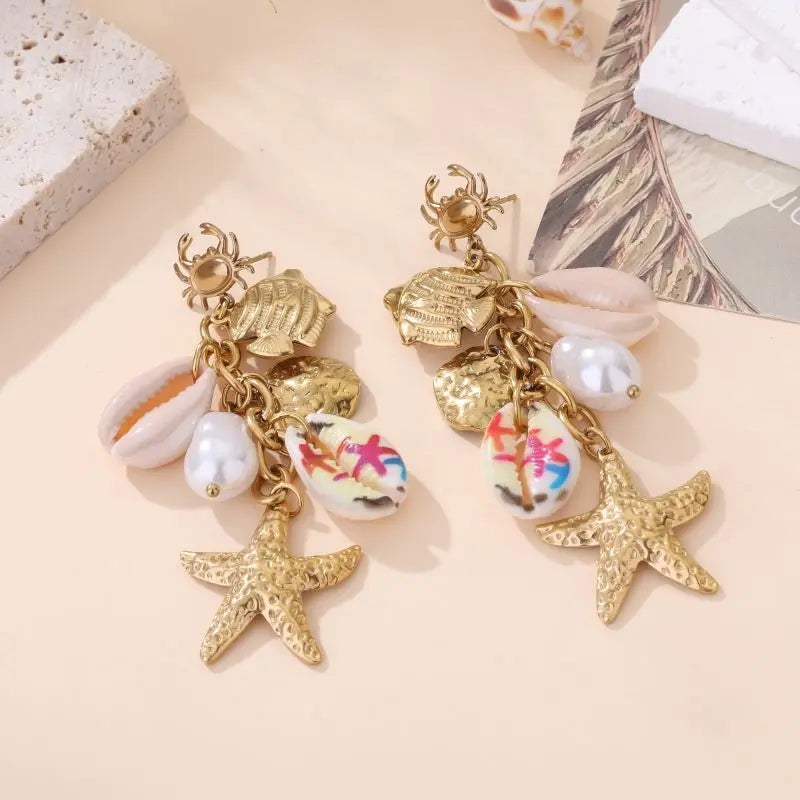 Boucles d'oreilles KANYA beige