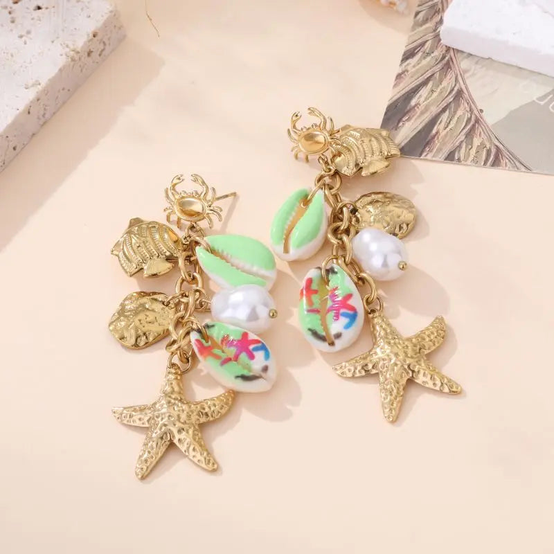 Boucles d'oreilles KANYA vert
