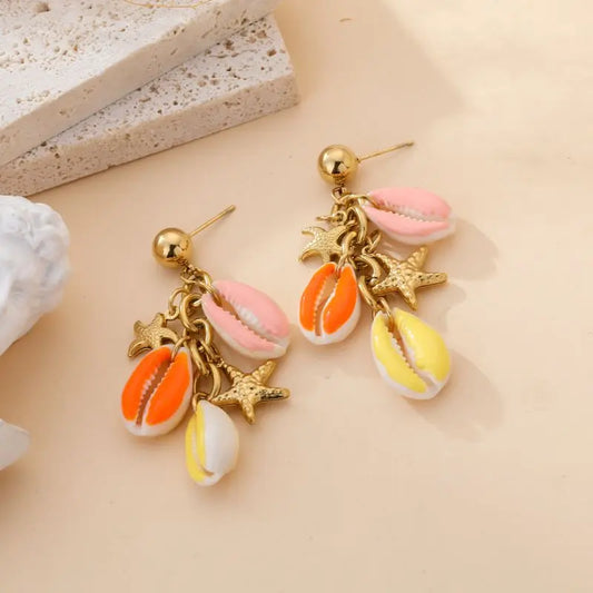 Boucles d'oreilles AGATHE ORANGE