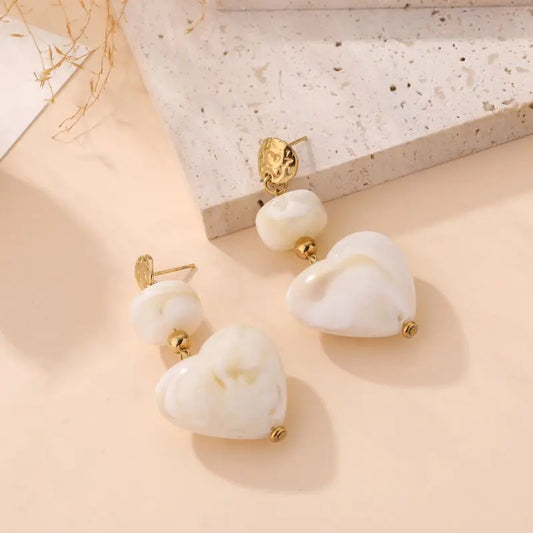 Boucles d'oreilles FREYJA BEIGE