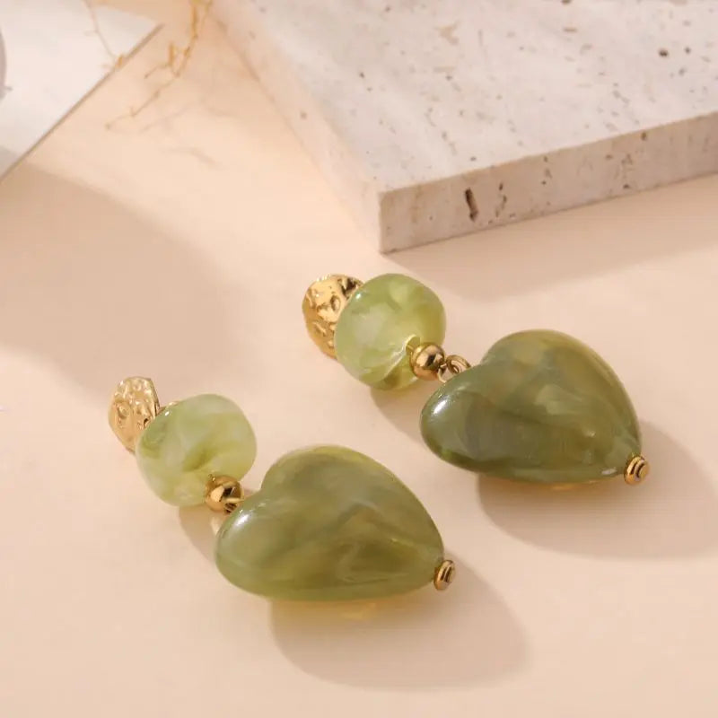 Boucles d'oreilles FREYJA VERT