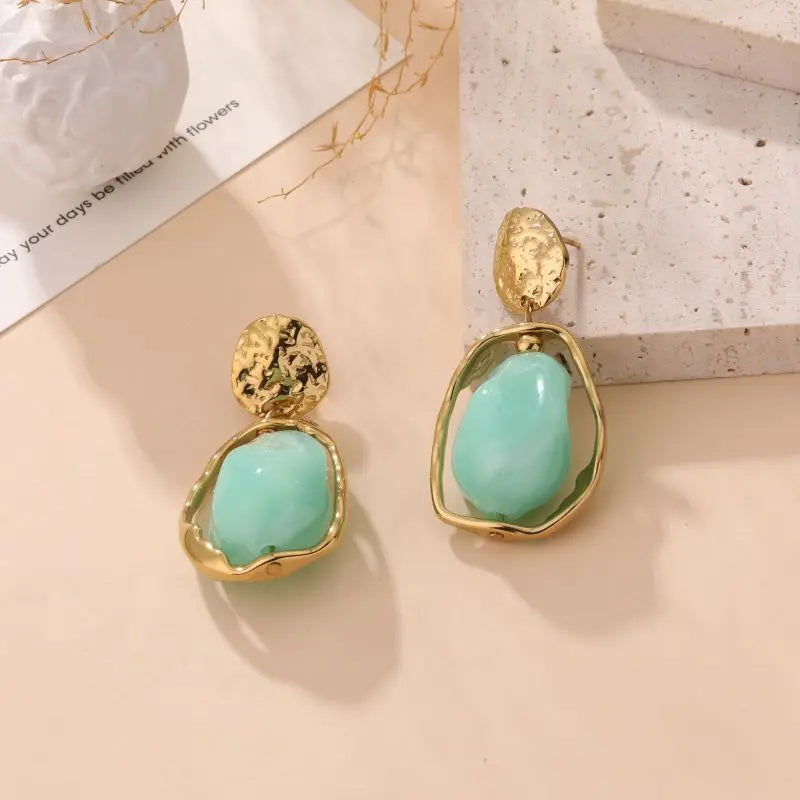 Boucles d'oreilles DAYANA turquoise