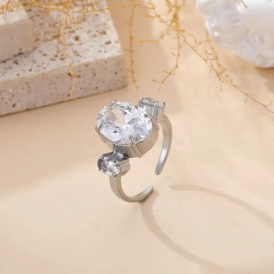 BAGUE ORIA COULEUR ARGENT