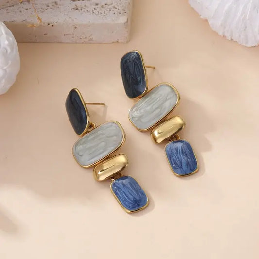 Boucles d'oreilles MARIA Bleu
