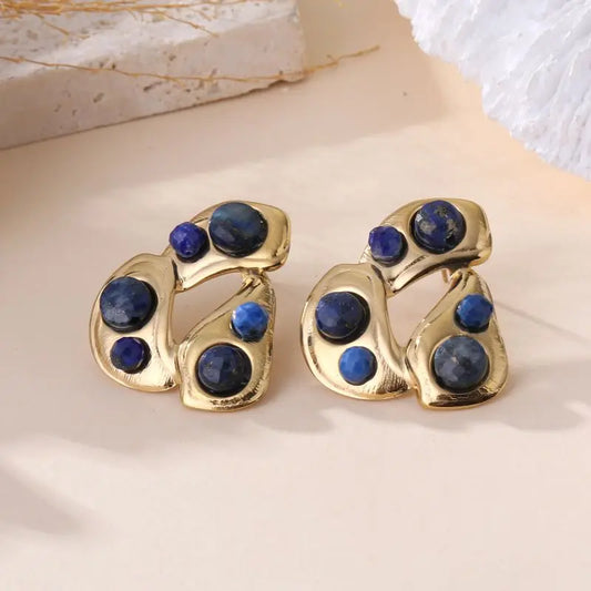 Boucles d'oreilles ALINE Bleu