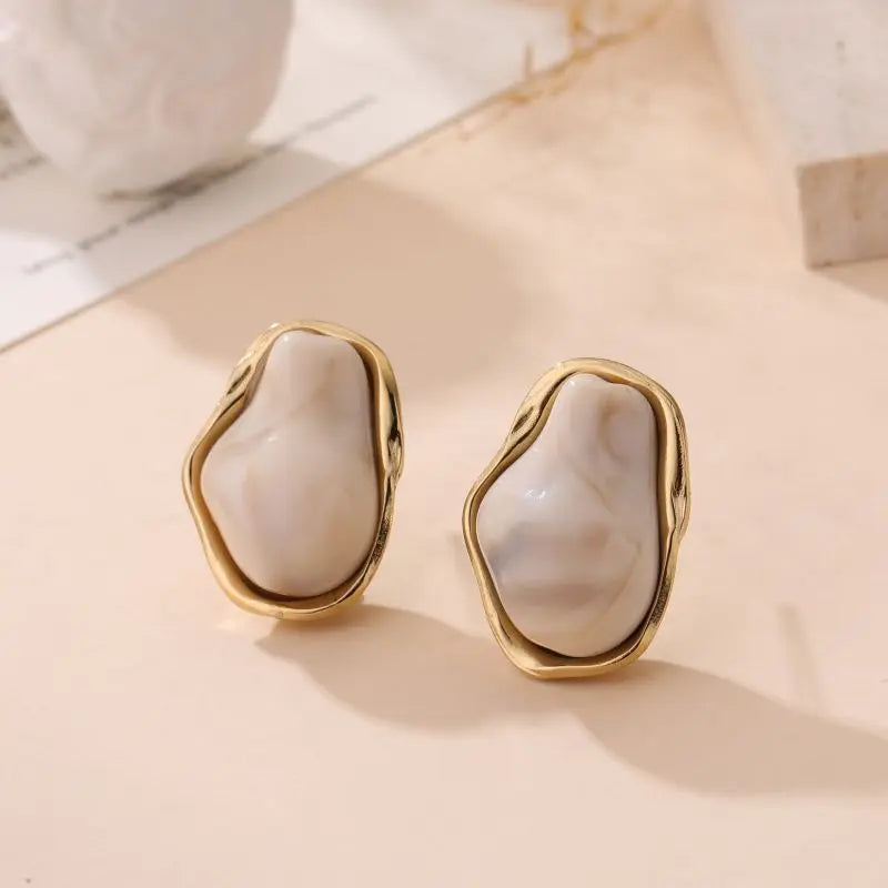 Boucles d'oreilles HANNA BEIGE