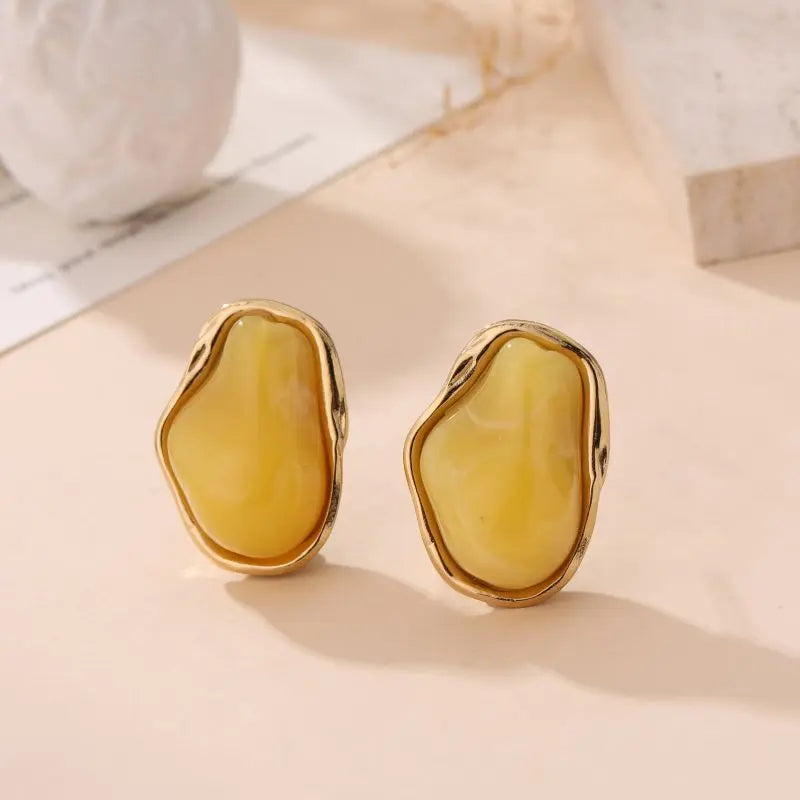 Boucles d'oreilles HANNA JAUNE