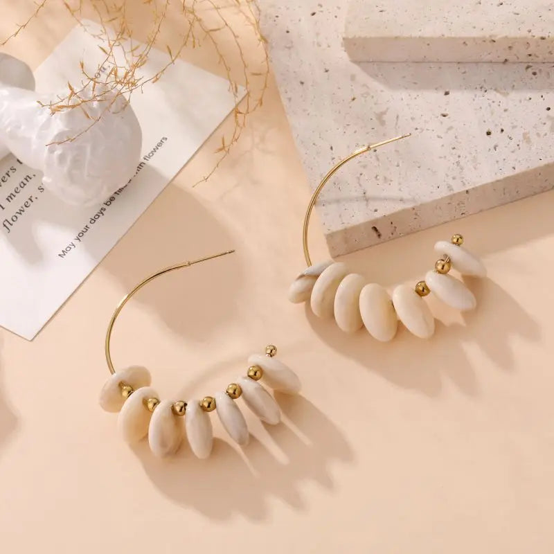 Boucles d'oreilles KELINA BEIGE