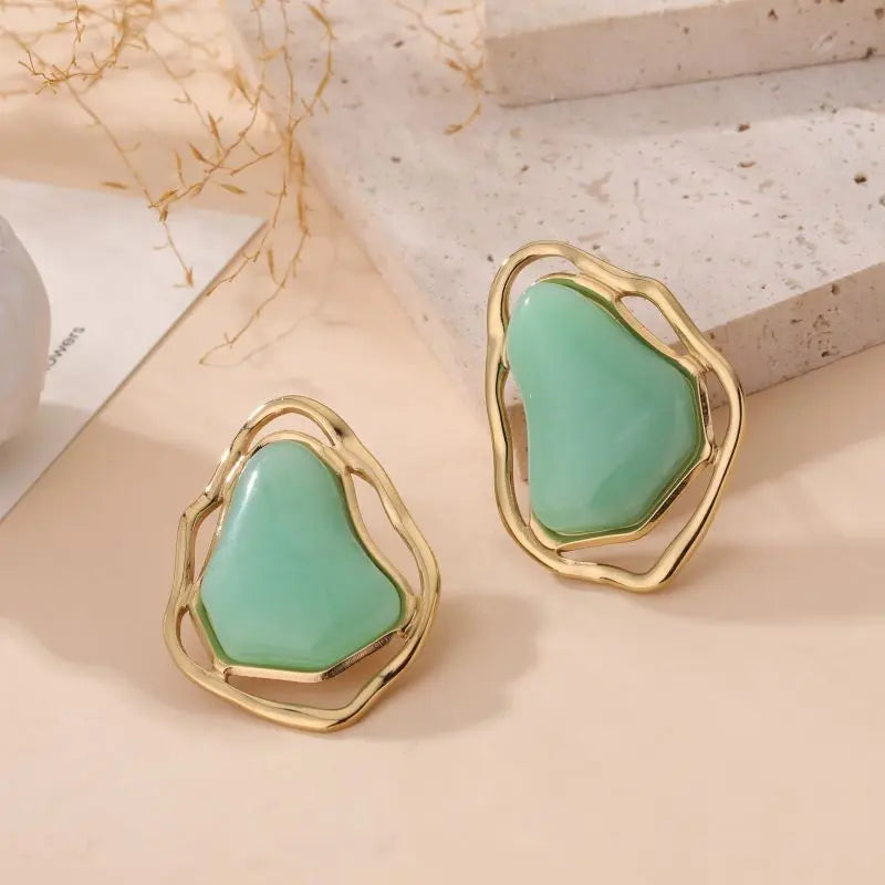 Boucles d'oreilles MIMI VERT