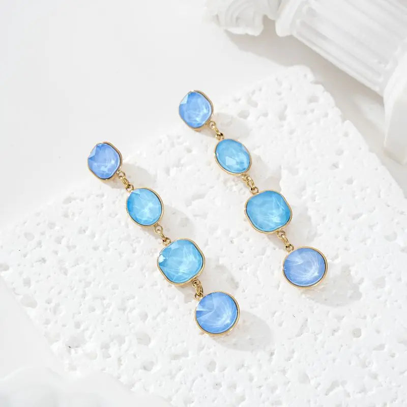 Boucles d'oreilles NAYLA BLEU