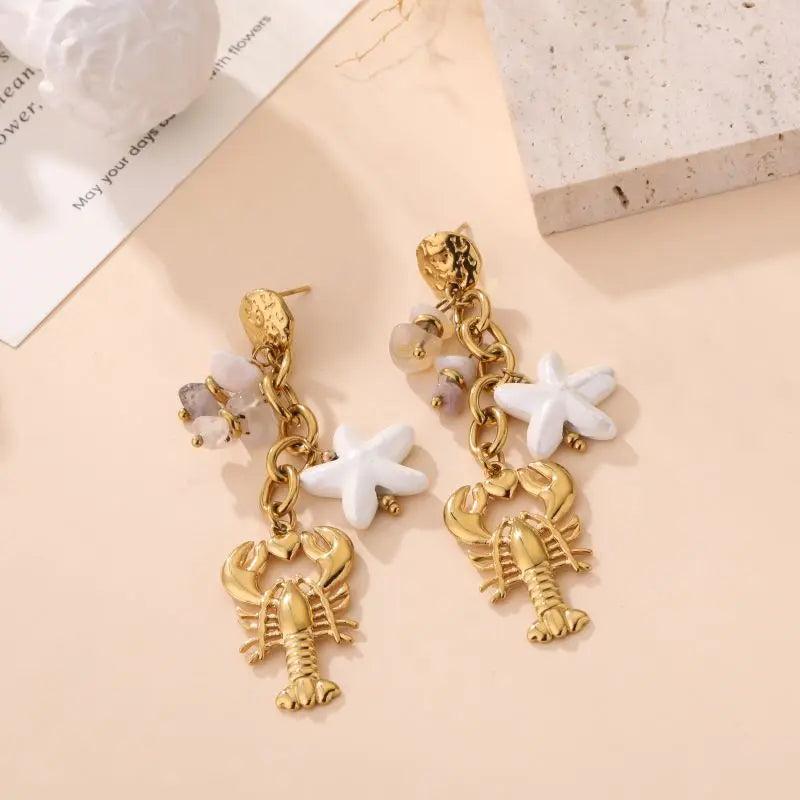 Boucles d'oreilles CHANTAL BEIGE