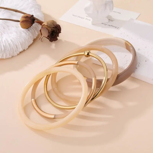 BRACELETS (5) SARAH BEIGE