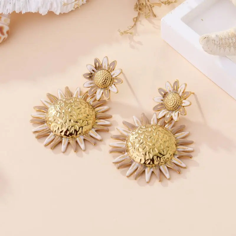 Boucles d'oreilles ARIA BEIGE