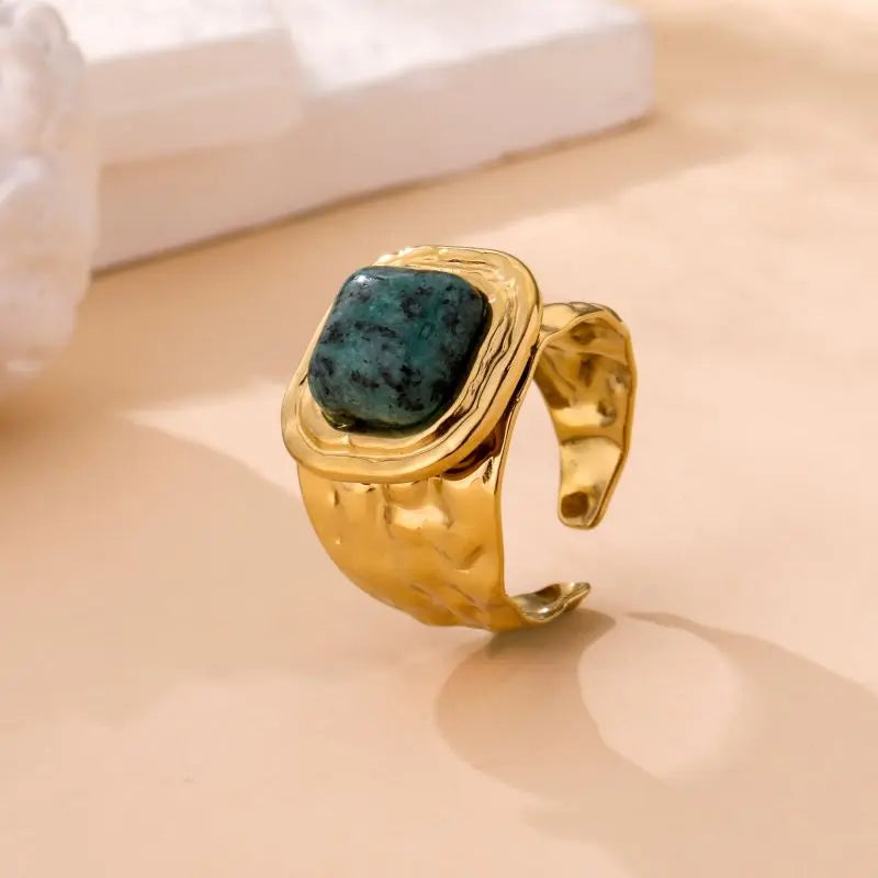 BAGUE OLIVIA VERTE