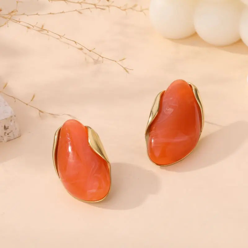Boucles d'oreilles SAMIA ORANGE