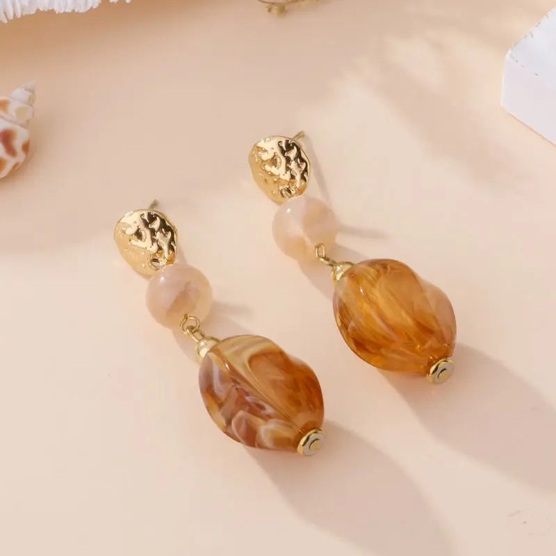 Boucles d'oreilles TALIA TAUPE