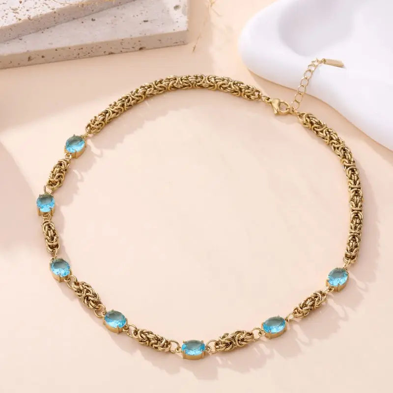 Collier LIVIA BLEU