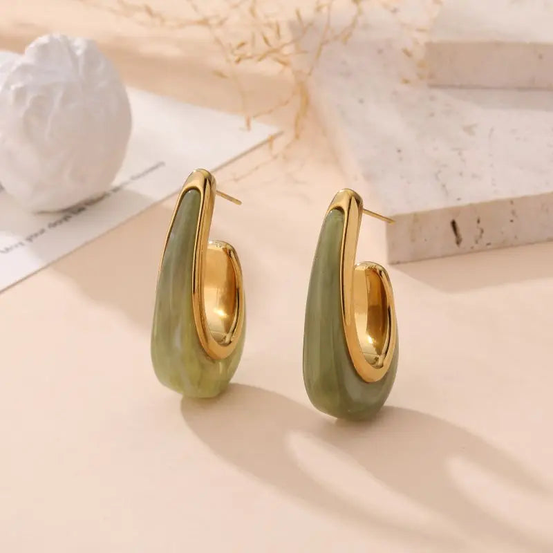 Boucles d'oreilles MANAL VERT