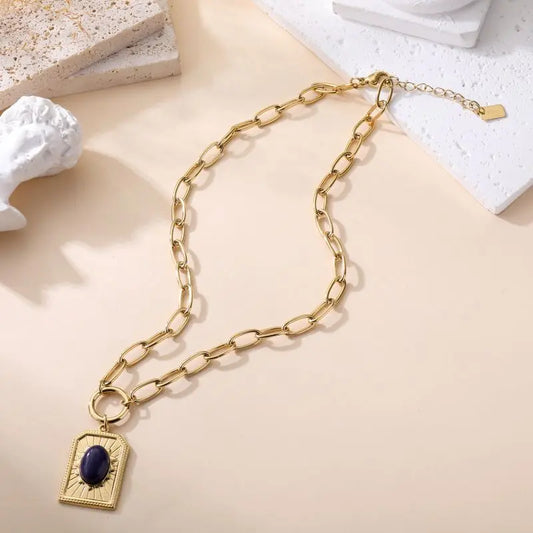 Collier JAZZ PIERRE LAPIS LAZULI