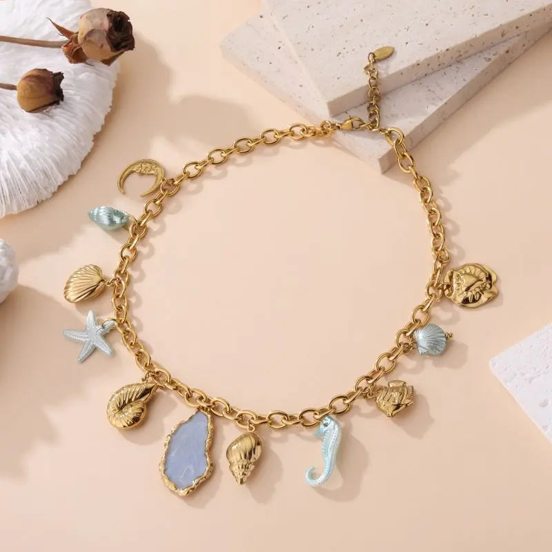 Collier LUCIE BLEU